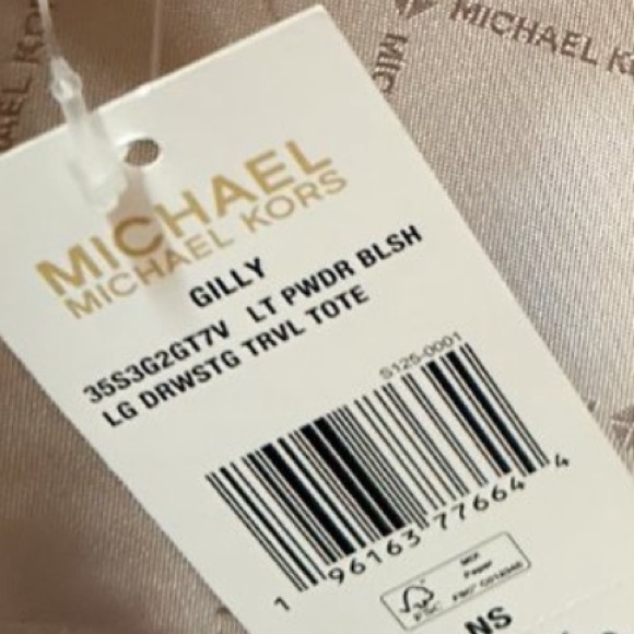 Michael Kors Gilly Large Tote Light Powder Blush Pink MK Miami Beach - Picture 9 of 9